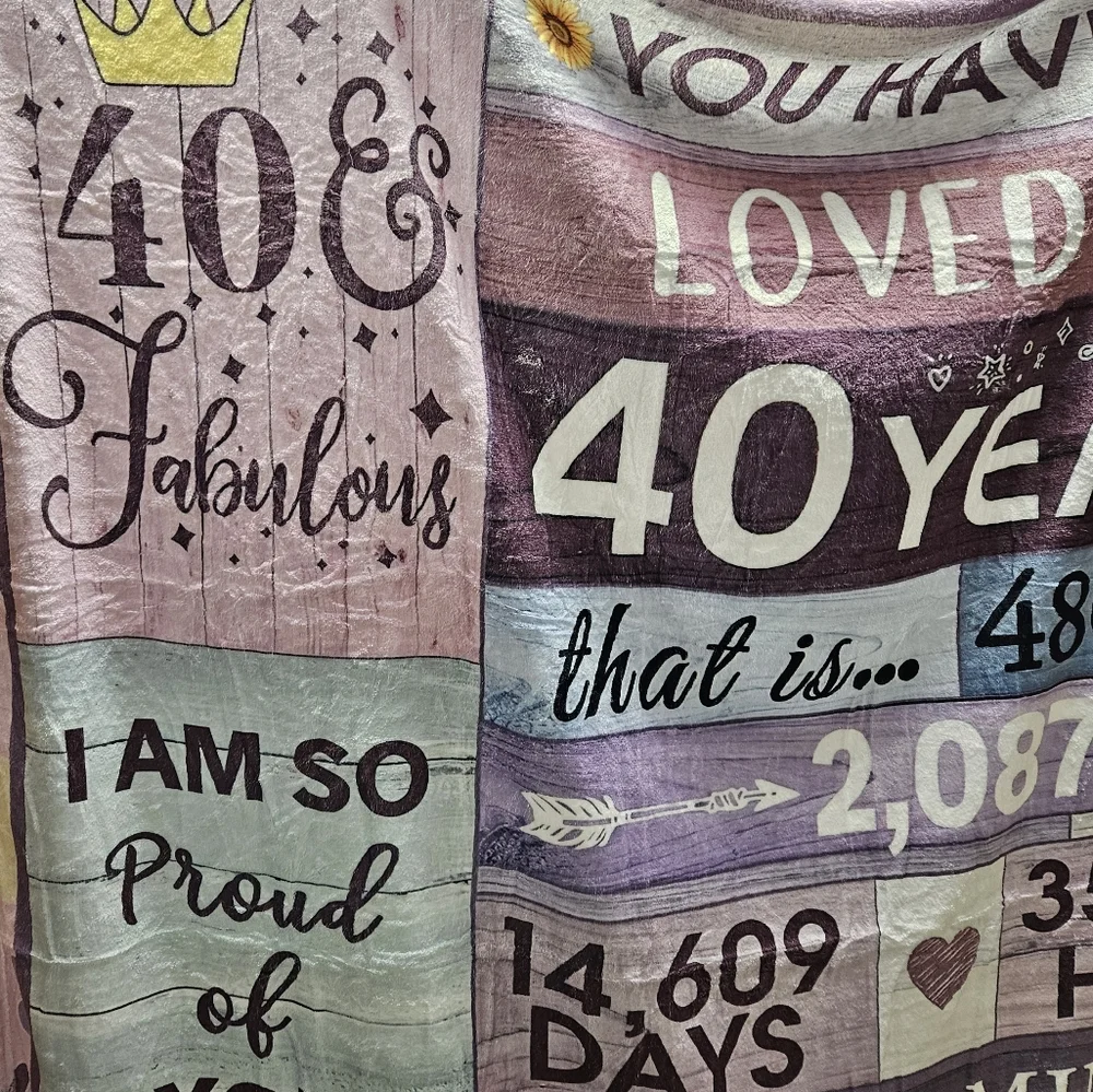 40‎ and Fabulous Throw Blanket 50x60